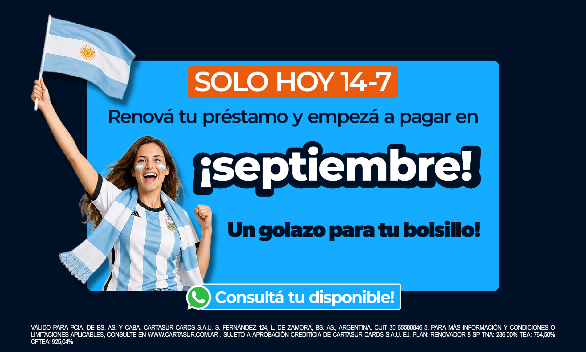 Saca tu prestamo hoy, empeza a pagar en JUNIO